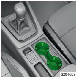 SKODA Octavia 4 (2020-2023) - Porte-boissons Easy Open - 1
