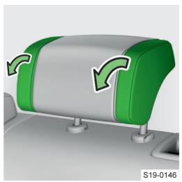SKODA Octavia 4 (2020-2023) - Ailes latérales rabattables de l'appui-tête arrière - 1