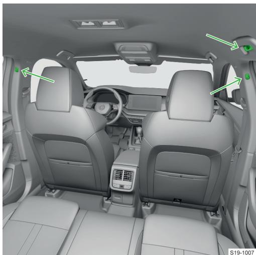 SKODA Octavia 4 (2020-2023) - Crochet sur le pilier central de la carrosserie - 1