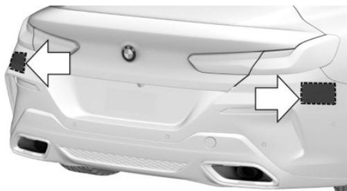 BMW M8 Coupé Phase 1 (2021) - Capteurs radar - 3