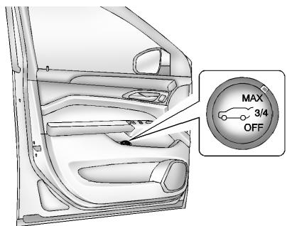 CADILLAC SRX (2013) - Fonctionnement électrique du hayon - 1