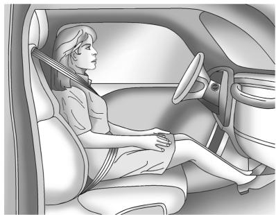 CADILLAC SRX (2013) - Si le témoin d'activation est éteint en présence d'un occupant de taille adulte - 1