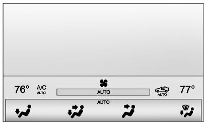 CADILLAC SRX (2013) - Écran d'état de la commande de climatisation - 1