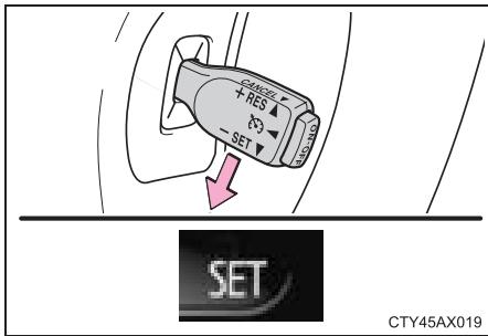 TOYOTA Avalon (2013) - Programmation de la vitesse du vehicule - 2