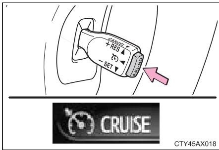 TOYOTA Avalon (2013) - Programmation de la vitesse du vehicule - 1