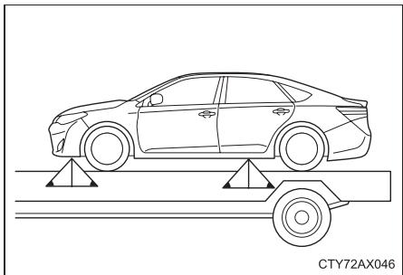 TOYOTA Avalon (2013) - Utilisation d'une dépanneuse à plateau - 1