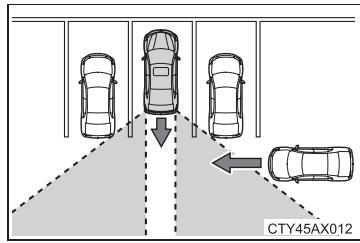 TOYOTA Avalon (2013) - Conditions ou la fonction de détéction d'obstacle transversal peut ne pas fonctionner correctement - 1