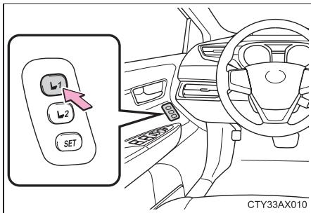 TOYOTA Avalon (2013) - Rappel de la position mémorisée - 1