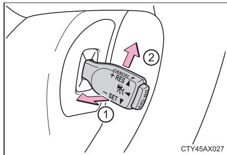 TOYOTA Avalon (2013) - Annulation et reprise de la régulation de vitesse - 1