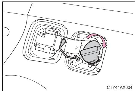 TOYOTA Avalon (2013) - Fermeture du bouchon de réservoir à carburant - 1