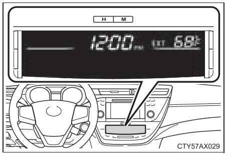 TOYOTA Avalon (2013) - Affichage de la température extérieure - 1