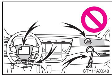 TOYOTA Avalon (2013) - Précautions avec les airbags SRS - 4
