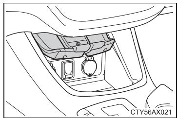 TOYOTA Avalon (2013) - Lorsque you placez de petits objets sur le rangement - 1
