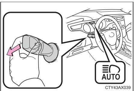 TOYOTA Avalon (2017) - Activation du système de feux de route automatiques - 2