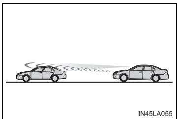 TOYOTA Avalon (2017) - Lorsque le capteur risque de ne pas détecter correctement le véhicule qui précède - 2