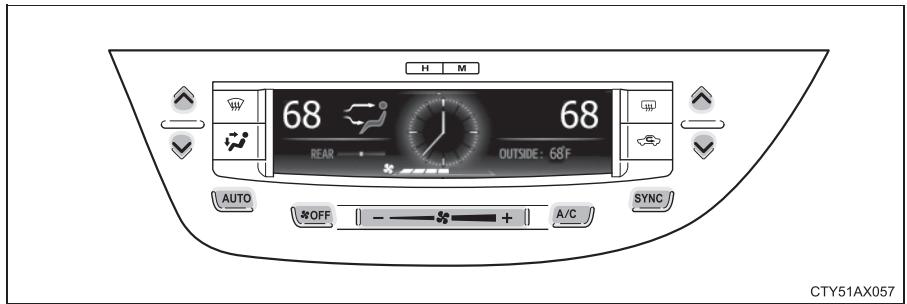 TOYOTA Avalon (2017) - Commandes de climatisation - 2