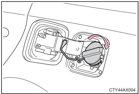 TOYOTA Avalon (2017) - Fermeture du bouchon de réservoir à carburant - 1