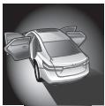 TOYOTA Avalon (2017) - ■ Activation de la fonction de déverrouillage des portes (certains modèles) - 5