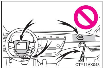 TOYOTA Avalon (2017) - ■ Précautions relatives aux coussins gonflables SRS - 4