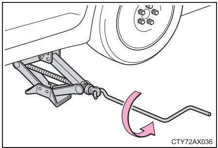 TOYOTA Avalon (2017) - Installation de la roue de secours - 2