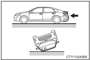 TOYOTA Avalon (2017) - ■ Types de collisions dans lesquelles les coussins gonflables SRS (cous-sins gonflables latéraux et rideaux SRS) peuvent ne pas se déployer - 2