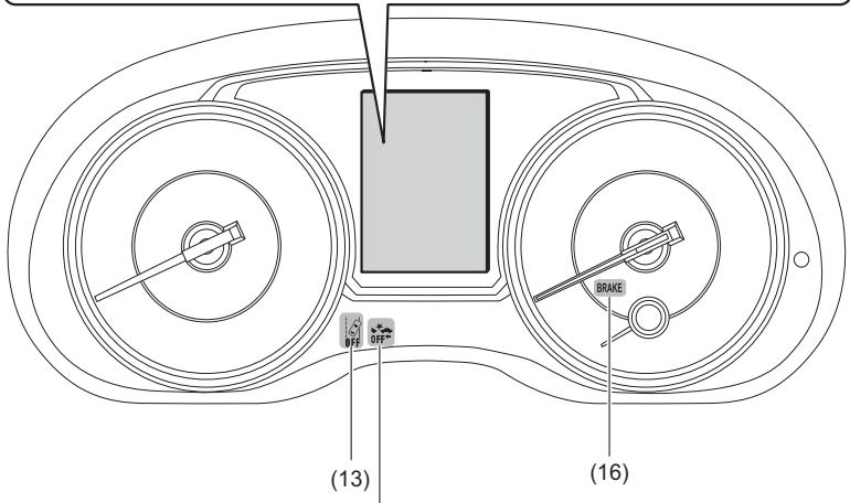 SUBARU Impreza (2015) Système d'aide à la conduite EyeSight - Disposition de l'affichage du tableau de bord - 2