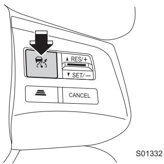 SUBARU Impreza (2015) Système d'aide à la conduite EyeSight - Désactivation commande par le conducteur - 2