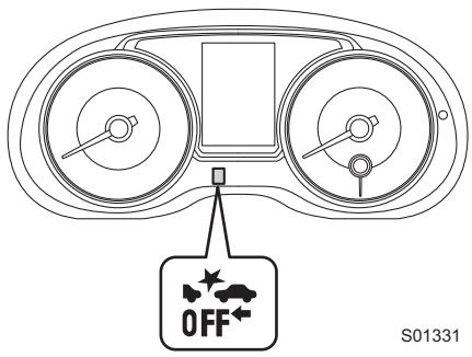 SUBARU Impreza (2015) Système d'aide à la conduite EyeSight - Désactivation de la gestion du papillon des gaz avant collision - 2