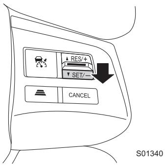 SUBARU Impreza (2015) Système d'aide à la conduite EyeSight - -Modification via le groupe RES/SET - 1