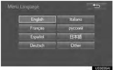 TOYOTA Sienna (2016) - CHANGEMENT DE LA LANGUAGE INITIALE DU MENU DU DISQUE - 1