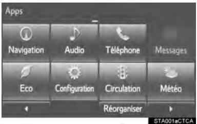 TOYOTA Sienna (2016) - Sélectionnez "Navigation". - 1