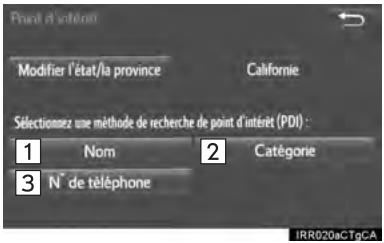 TOYOTA Sienna (2016) - RECHERCHE PAR POINT D'INTÉRÊT - 1