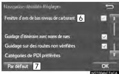 TOYOTA Sienna (2016) - ÉCRANS DES PARAMÉTRES DE NAVIGATION - 2