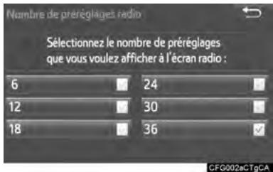TOYOTA Sienna (2016) - RéGLAGE DU NOME DE STATIONS DE RADIO PRÉSELECTIONNÉES - 1