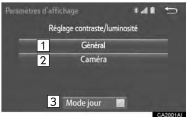 TOYOTA Sienna (2016) - RÉGLAGE DE L'ÉCRAN - 2