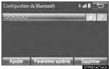 TOYOTA Sienna (2016) - ÉCRAN “Configuration du Bluetooth*” - 1