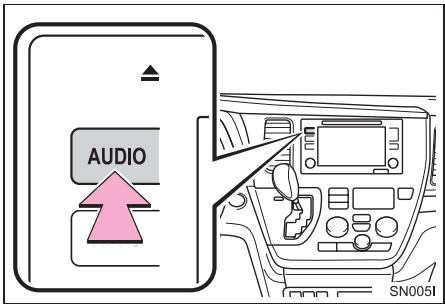 TOYOTA Sienna (2016) - Appuyez sur le bouton "AUDIO". - 1