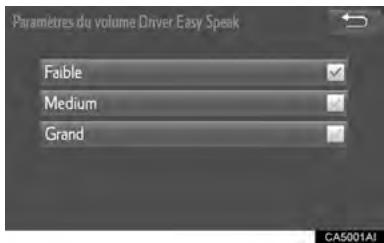 TOYOTA Sienna (2016) - MODIFICATION DES PARAMÉTRES de Driver Easy Speak - 1