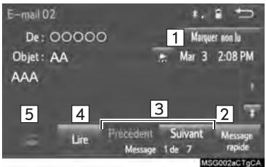 TOYOTA Sienna (2016) - VÉRIFICATION DES MESSAGES - 1