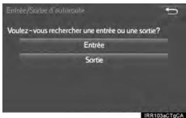 TOYOTA Sienna (2016) - RECHERCHE PAR ENTREE/ SORTIE D'AUTOROUTE - 1