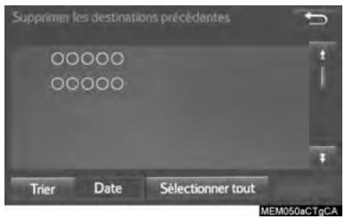 TOYOTA Sienna (2016) - SUPPRESSION DES DESTINATIONS PRÉCÉDENTES - 1