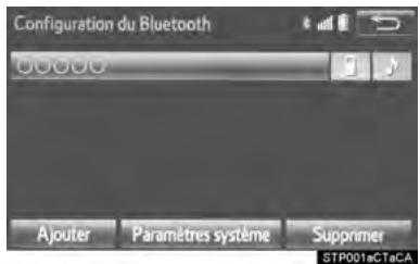 TOYOTA Sienna (2016) - CONNEXION D'UN DISPOSITIF Bluetooth® - 1