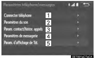 TOYOTA Sienna (2016) - PARAMÉTRES DES NEWS/DU TÉLÉPHONE - 3