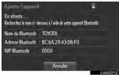 TOYOTA Sienna (2016) - ENREGISTREMENT D'UN TÉLEPHONE Bluetooth® POUR LA PREMIÈRE FOIS - 2