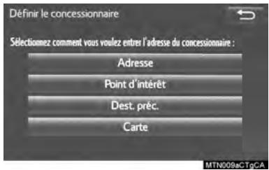 TOYOTA Sienna (2016) - Définition DE L'INFORMATION SUR LE CONCESSIONNAIRE - 1