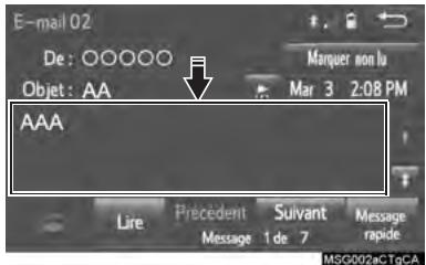 TOYOTA Sienna (2016) - COMPOSITION D'UN NUMERO CONTENU DANS UNMESSAGE - 1