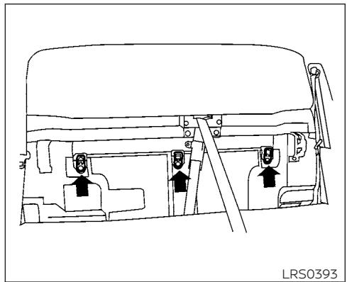 NISSAN Titan 2018 - Fixation rigide du système LATCH - 1