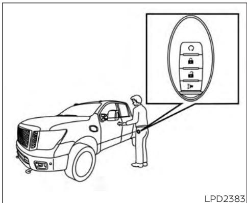 NISSAN Titan 2018 - FONCTIONNEMENT DE LA CLÉ INTELLIGENTE NISSAN INTELLIGENT KEYMD - 1
