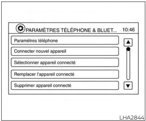 NISSAN Titan 2018 - Raccordement d'un apparéil BluetoothMD - 1