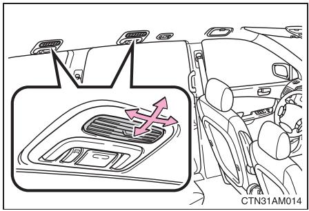 TOYOTA Sienna (22010) - Orientation et ouverture/fermeture des aérateurs - 1